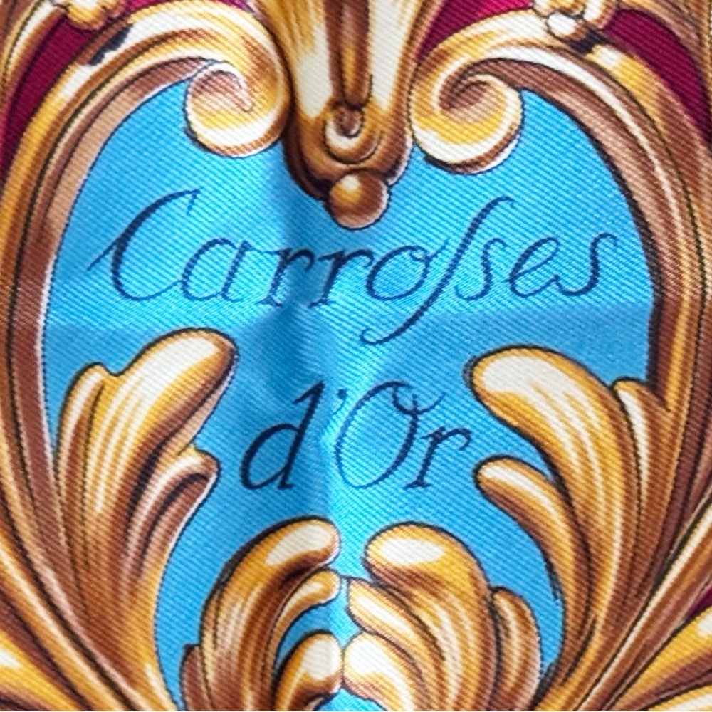Hermes Carre 90 Carrosses d’Or Silk Scarf by Rybal - Picture 8 of 11